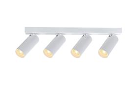 M9180  Nazare Linear 4 Light Spotlight GU10 Mini (Max 12W), Matt White